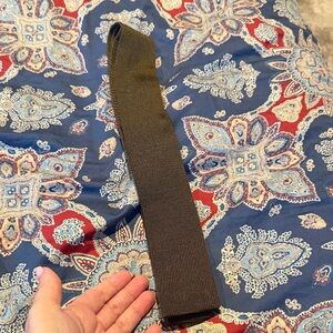 Prada greenish brown knit tie